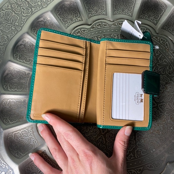 Coach Park Patent Medium Wallet - Picture 2 of 12